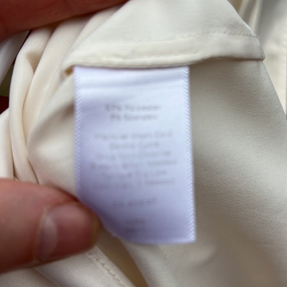 Talbots sleeveless blouse cream large - Picture 7 of 9
